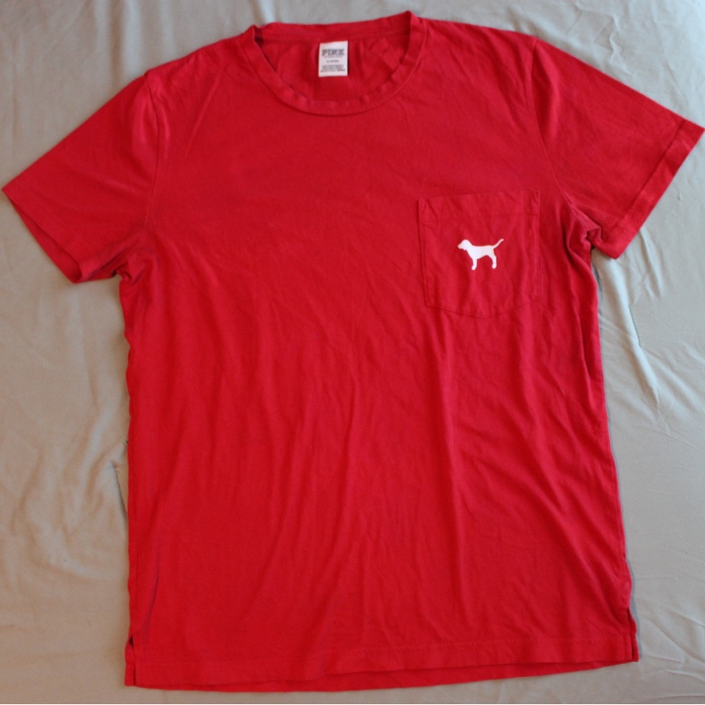 Short Sleeve Pocket Tee VS PINK Size Medium Comfy T-Shirt